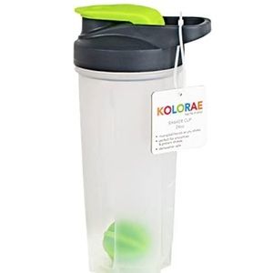 NWT KOLORAE SHAKER CUP SMOOTHIE WITH LEAK PROOF DESIGN, Green lid, 24 oz
